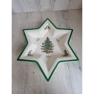 Spode porcelain Star David shaped dish pointed home decor Xmas